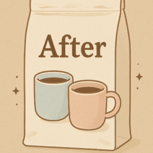アフター　豆　☕午後の休憩にコクのある一杯を😮‍💨